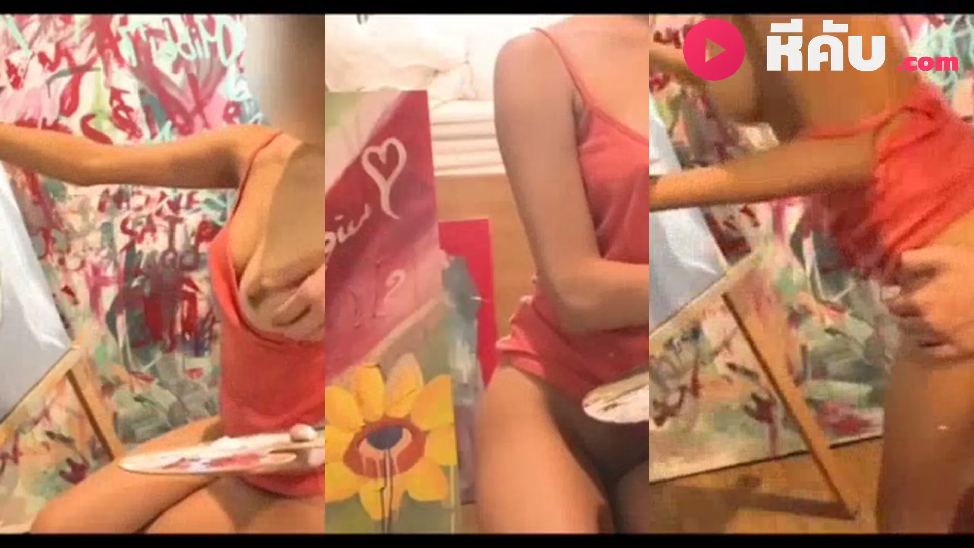 คลิปหลุด tttyphoon น้องไต้ฝุ่น วาดรูปไปโดนผัวเขี่ยหี แล้วบดควยสุดเสียว ฟิวย้อนยุค